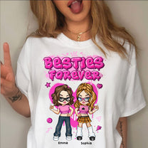 Besties Forever - Y2K Style - Matching Outfits For Friends - Personalized Shirt