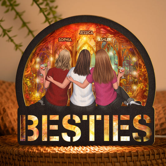 Besties - Personalized Lantern Night Light