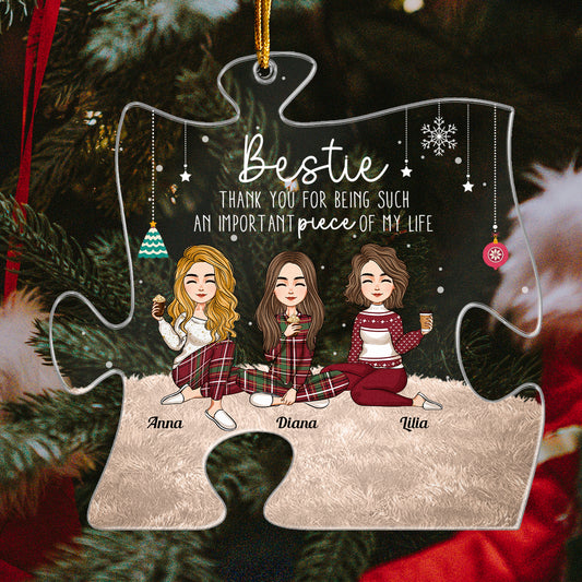 Besties Thank You Friendship - Personalized Acrylic Ornament