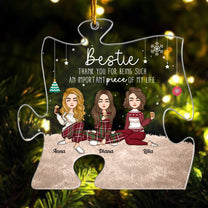 Besties Thank You Friendship - Personalized Acrylic Ornament