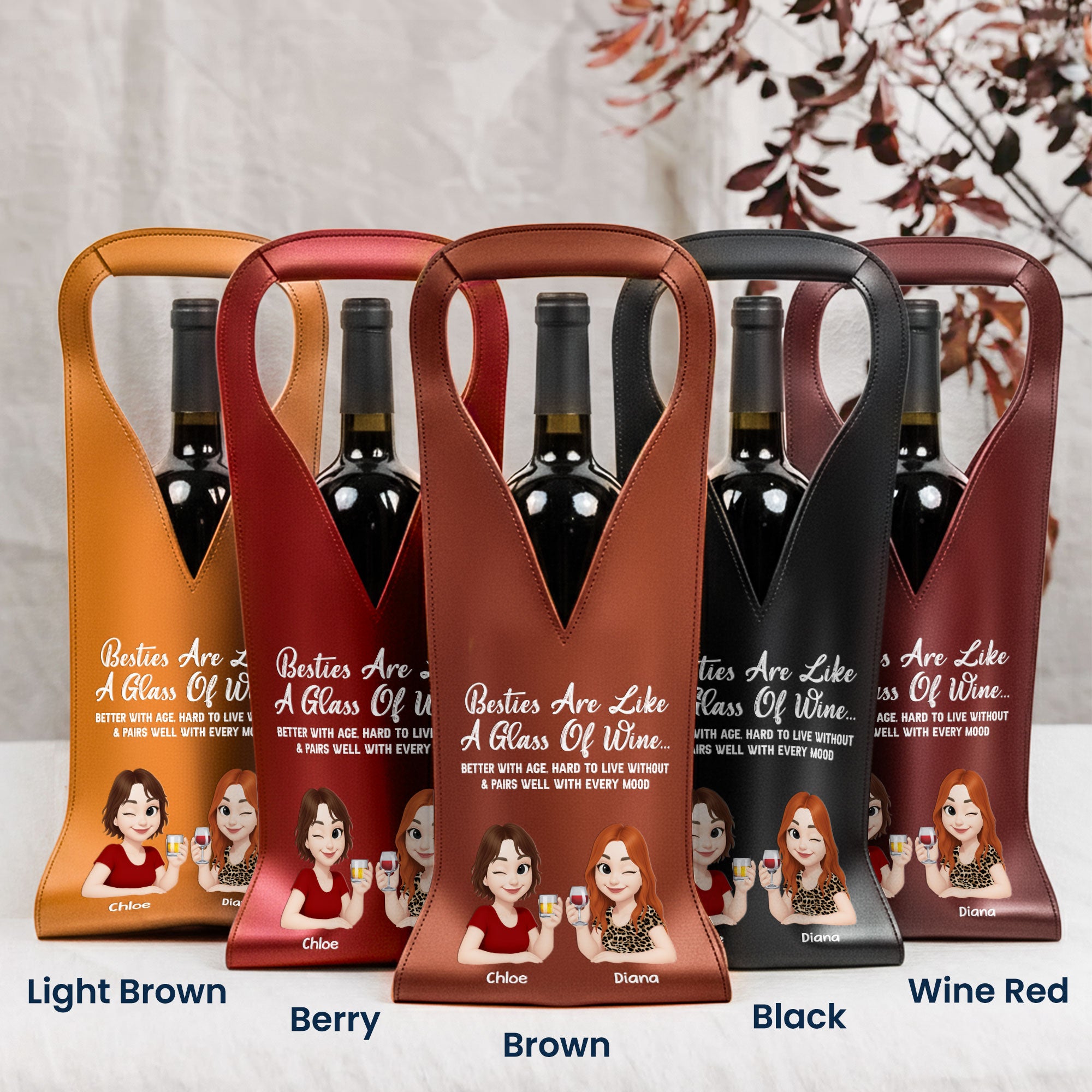 Besties-Are-Like-A-Glass-Of-Wine-Personalized-Leather-Wine-Bag-3