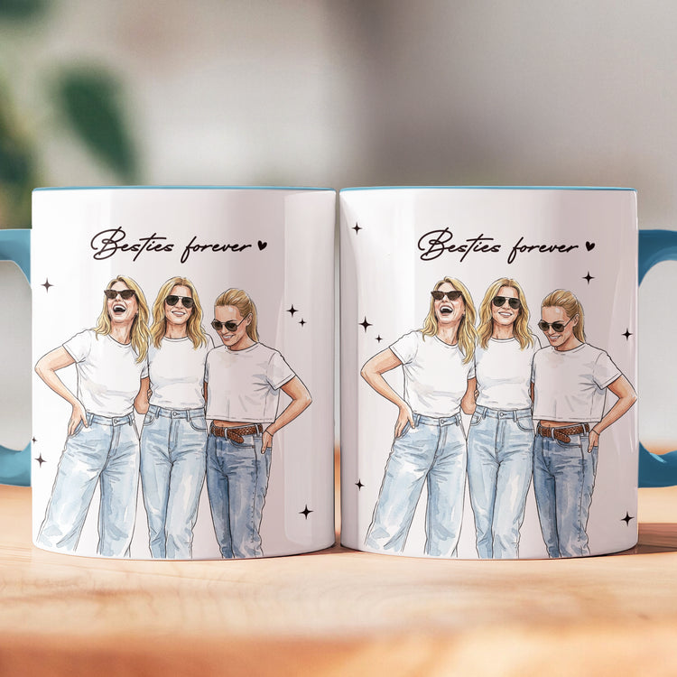 Besties-Forever-Custom-Photo-Watercolor-Art-Friendship-Gift-For-BFF-Soul-Sisters-Personalized-Mug-4