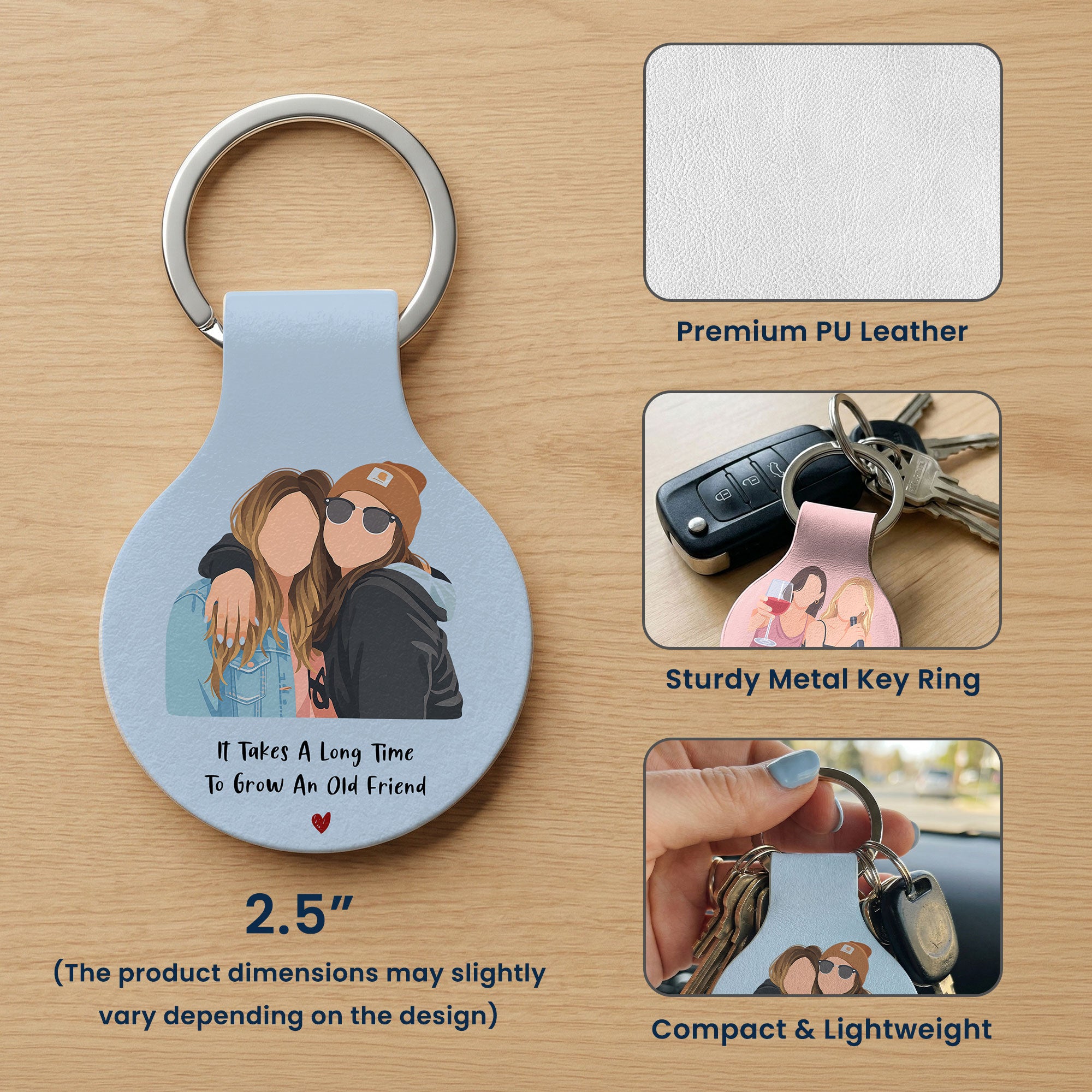 Besties-Forever-Turn-Your-Photo-Into-Faceless-Art-Style-Personalized-Keychain-(4) - Copy