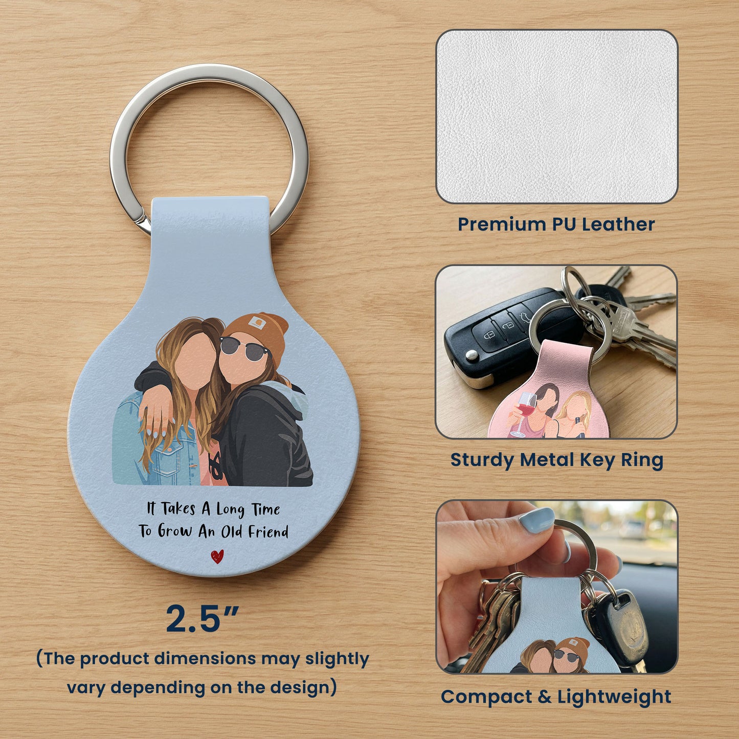 Besties-Forever-Turn-Your-Photo-Into-Faceless-Art-Style-Personalized-Keychain-(4) - Copy