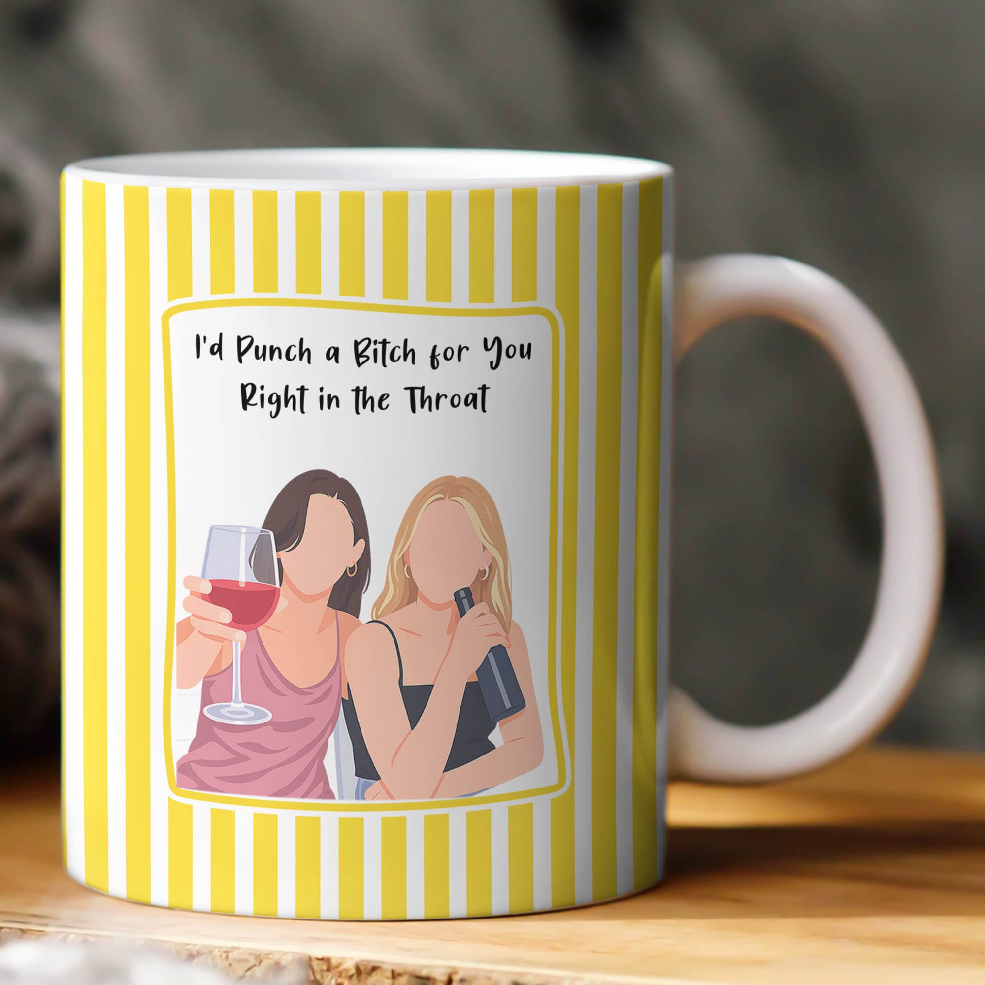 Besties-Forever-Turn-Your-Photo-Into-Faceless-Art-Style-Personalized-Mug-2