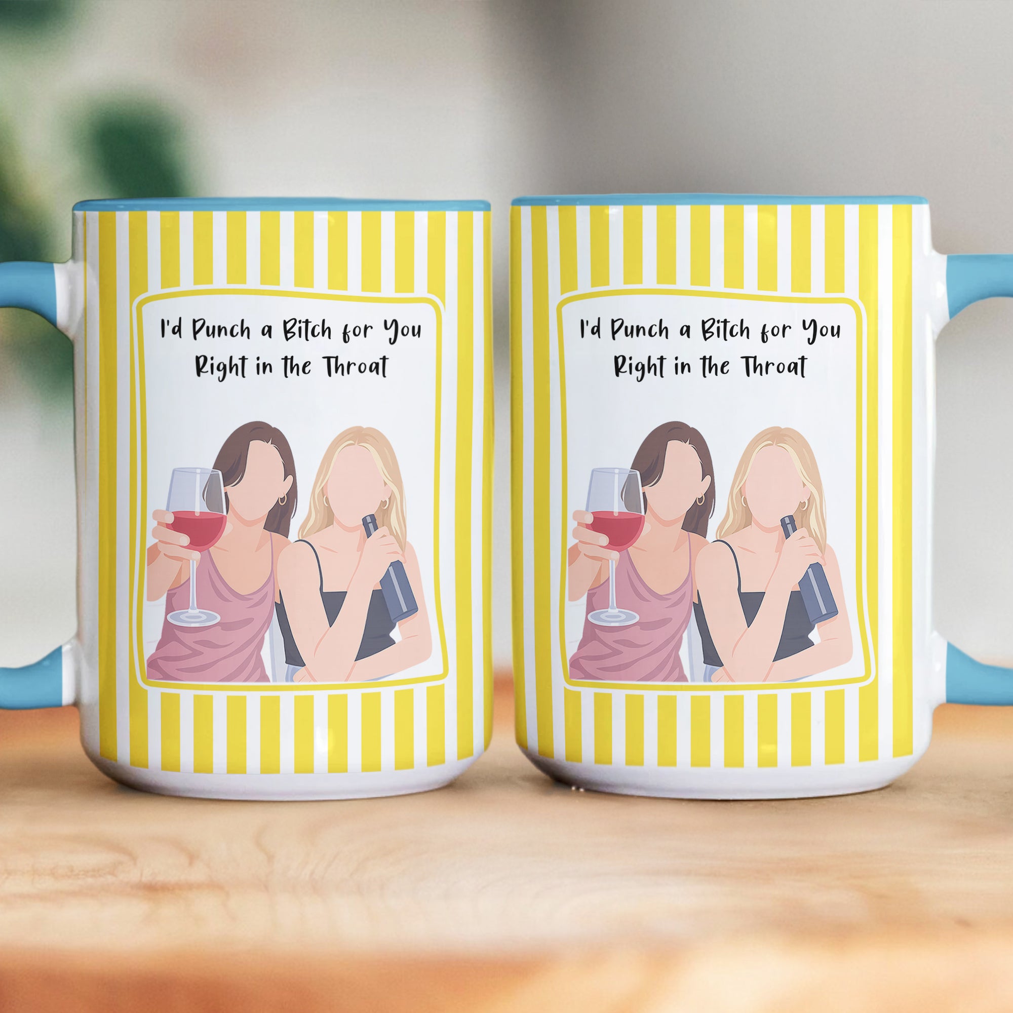 Besties-Forever-Turn-Your-Photo-Into-Faceless-Art-Style-Personalized-Mug-6