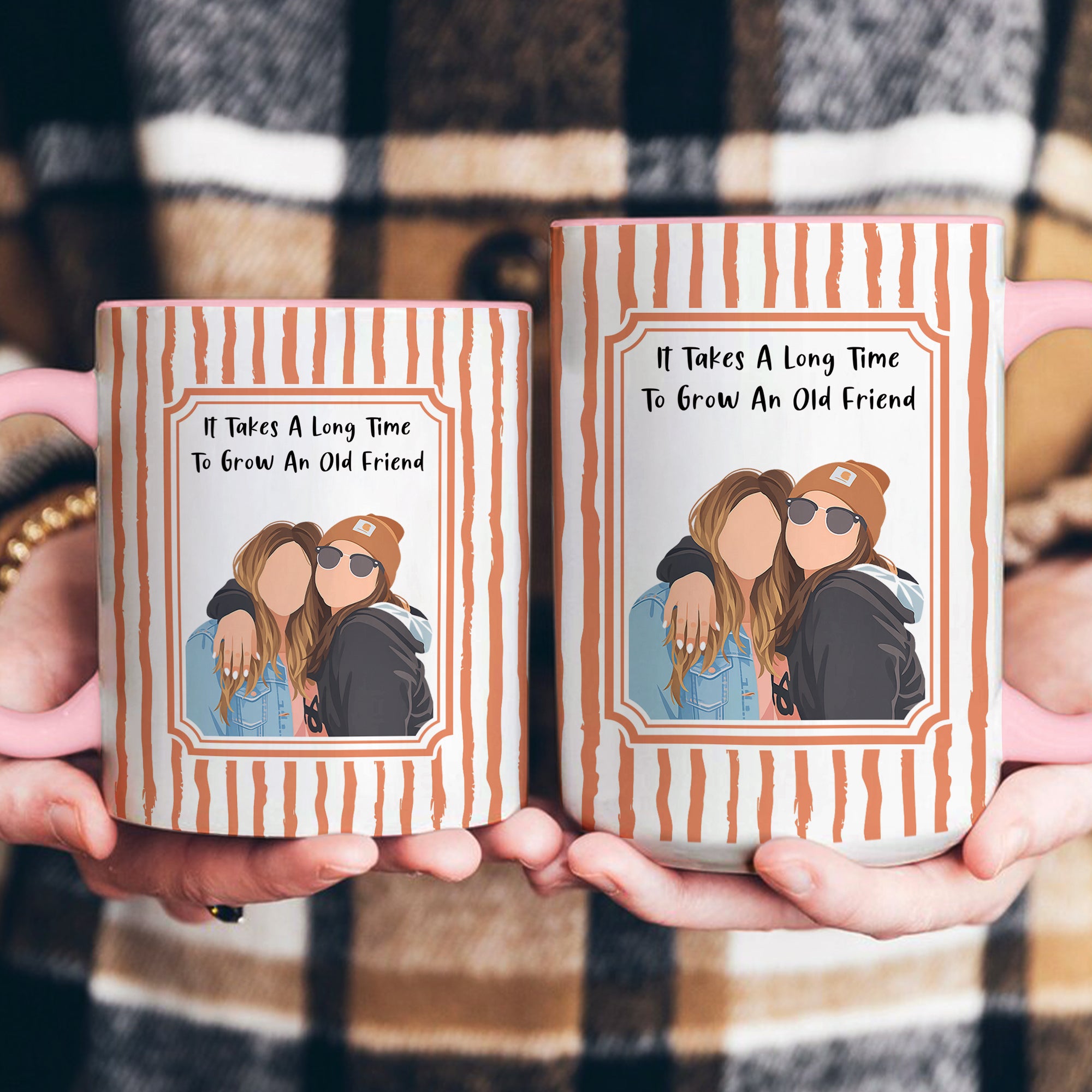 Besties-Forever-Turn-Your-Photo-Into-Faceless-Art-Style-Personalized-Mug-7