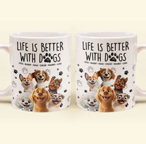 Better With My Dogs - Personalized Mug