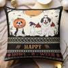 Happy Howl-O-Ween - Personalized Pillow (Insert Included)