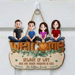 Beware Of Wife - Personalized Wood Sign