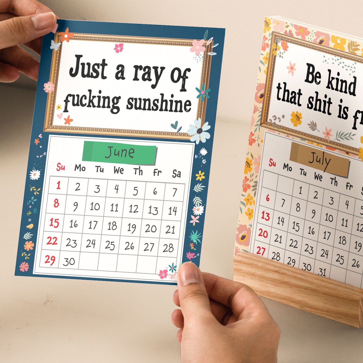 B*tch Acclamations - Personalized Easel Calendar