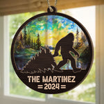 Bigfoot Christmas 2026 - Personalized Suncatcher Ornament