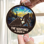 Bigfoot Christmas 2026 - Personalized Suncatcher Ornament