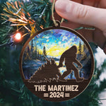 Bigfoot Christmas 2026 - Personalized Suncatcher Ornament