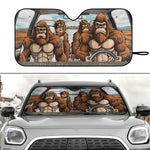 Bigfoot Family - Personalized Car Sun Shade