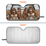 Bigfoot Family - Personalized Car Sun Shade
