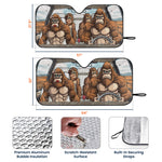 Bigfoot Family - Personalized Car Sun Shade