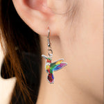 Bird Butterfly Dragonfly Bee Owl Stained Glass Effect - Personalized Acrylic Earrings