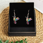 Bird Butterfly Dragonfly Bee Owl Stained Glass Effect - Personalized Acrylic Earrings