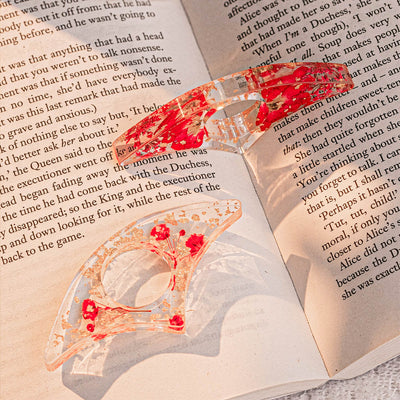 Birth Flower Book Lover - Resin Book Page Holder
