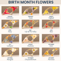 Birth Flower Book Lover - Resin Book Page Holder