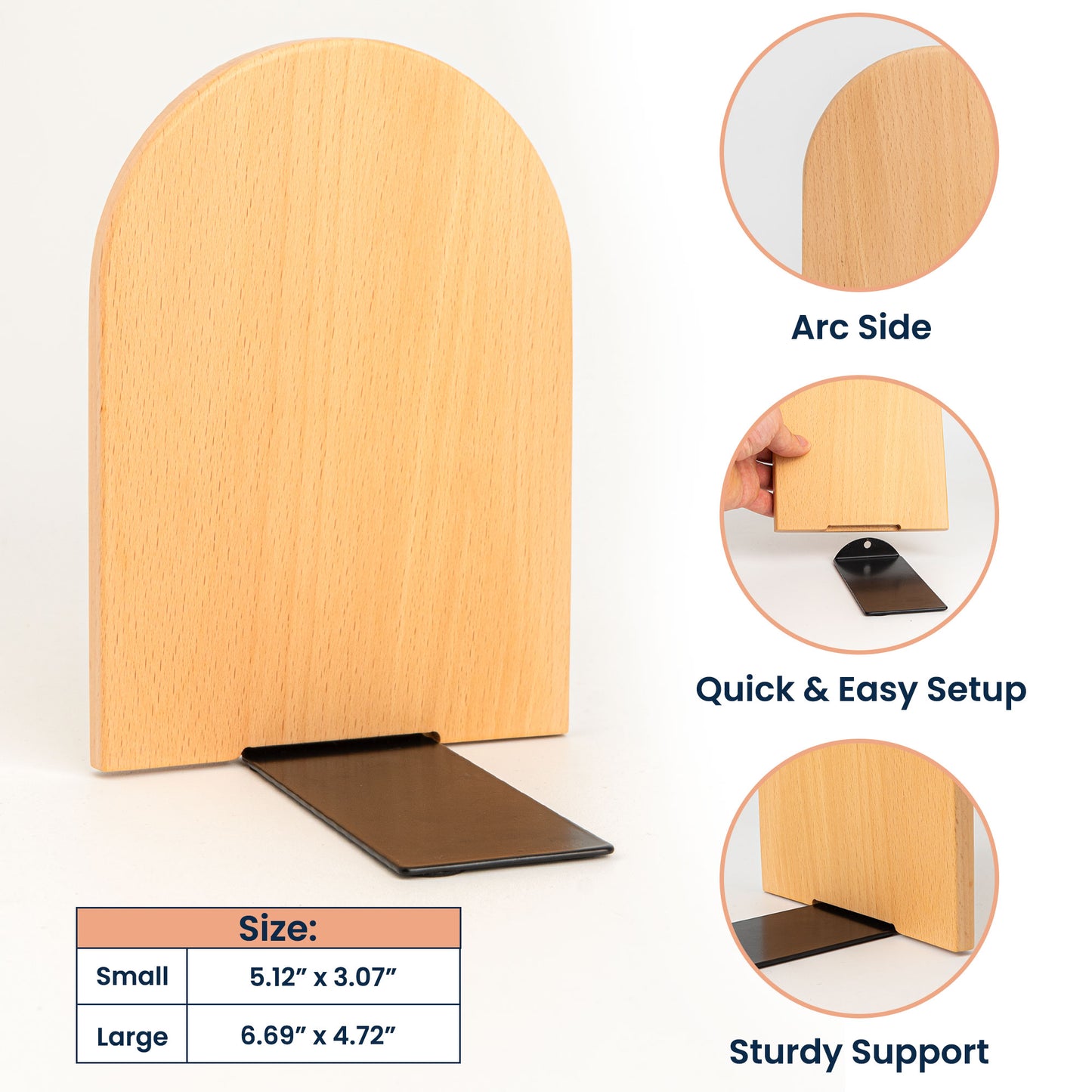 Birth Flower Book Lovers - Custom Wood Book Ends