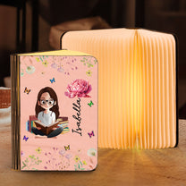 Birth Flower Book Lovers - Personalized Book Lamp