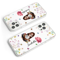 Birth Flower Book Lovers - Personalized Clear Phone Case