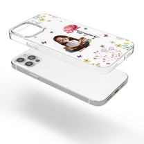 Birth Flower Book Lovers - Personalized Clear Phone Case