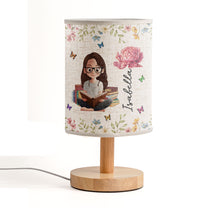 Birth Flower Book Lovers - Personalized Fabric Lamp