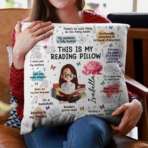 Birth Flower Book Lovers, Books Quotes - Personalized Pillow (Insert Included)