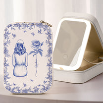 Birth Flower Girl Toile - Custom Makeup Box With LED Mirror