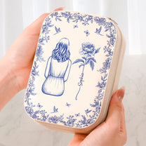 Birth Flower Girl Toile - Custom Makeup Box With LED Mirror
