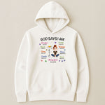 Birth Flower God Says I Am - Personalized Shirt