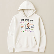 Birth Flower God Says I Am - Personalized Shirt