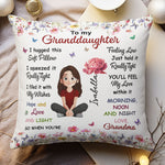 Birth Flower Kid Hug This - Personalized Pillow (Insert Included)