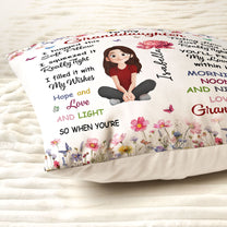 Birth Flower Kid Hug This - Personalized Pillow (Insert Included)