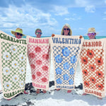 Birth Flower - Personalized Quick-Dry Beach Towel
