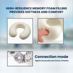 Birth Flower Self Gift - Personalized U-Shaped Travel Neck Pillow
