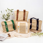 Birth Flower With Name In Summer - Personalized Straw Bag
