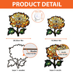 Birth Flower With Name - Personalized Window Hanging Suncatcher Ornament