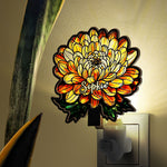 Birth Flower With Name - Personalized Wood And Acrylic Night Light