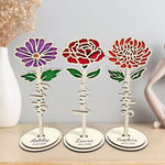 Birth Month Flower - Personalized Wooden Birth Flower
