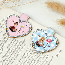 Birth-Flower,-Book-Lover,-Heart-Shaped-Personalized-Leather-Magnetic-Bookmark-1