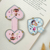 Birth-Flower,-Book-Lover,-Heart-Shaped-Personalized-Leather-Magnetic-Bookmark-7