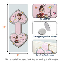 Birth-Flower,-Book-Lover,-Heart-Shaped-Personalized-Leather-Magnetic-Bookmark-9