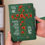 Birth-Flower-Cross-You-Are-Bible-Verse-Affirmations-Personalized-Leather-Prayer-Journal-3
