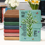 Birth-Flower-Cross-You-Are-Bible-Verse-Affirmations-Personalized-Leather-Prayer-Journal-4