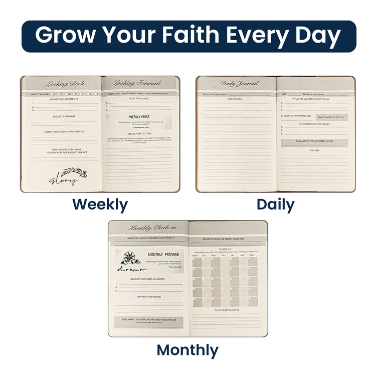 Birth-Flower-Cross-You-Are-Bible-Verse-Affirmations-Personalized-Leather-Prayer-Journal-6