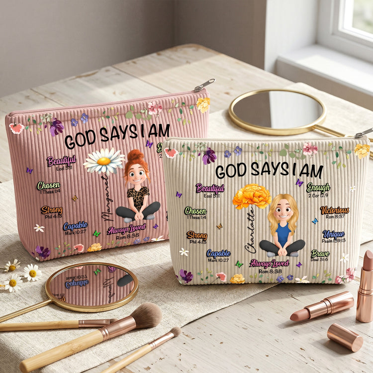 Birth-Flower-God-Says-I-Am-Personalized-Makeup-Bag-1